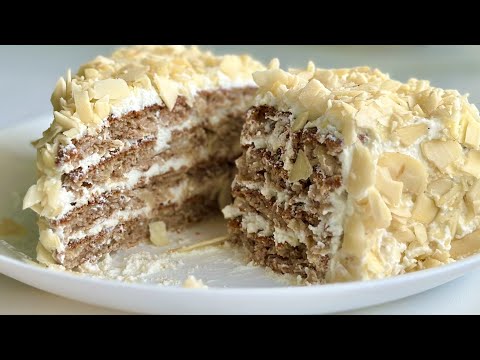 Видео: Полезный яблочный торт без муки за 10 минут! Торты без духовки!