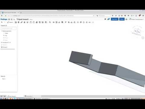 Видео: Создание детали в Onshape [3D проектирование]