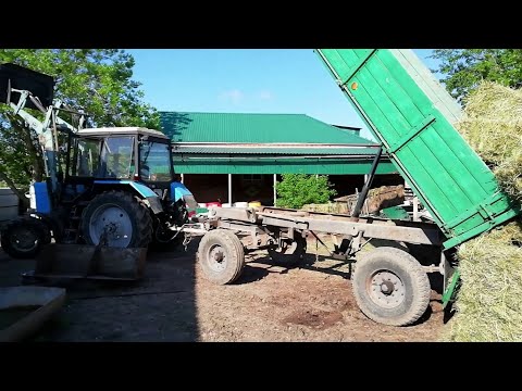 Видео: Троит МТЗ 82 названа причина, ну и снова сено.