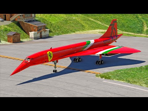 Видео: Невероятный взлёт! Concorde Ferrari вырывается с безумно короткой взлётно-посадочной полосы!