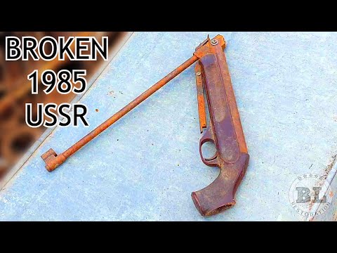 Видео: Реставрация очень ржавого и сломанного древнего пневматического оружия