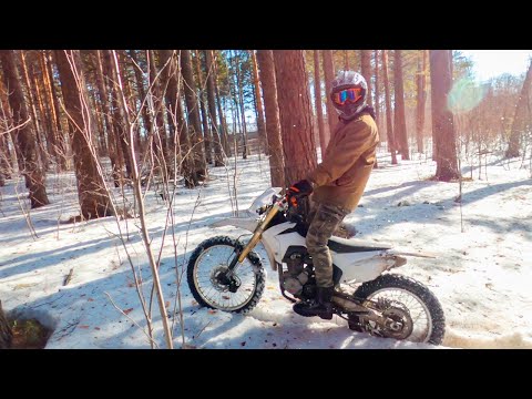 Видео: 🌳Мотосезон 2023 | По уши в снегу! | Вдвоём на одном эндуро |