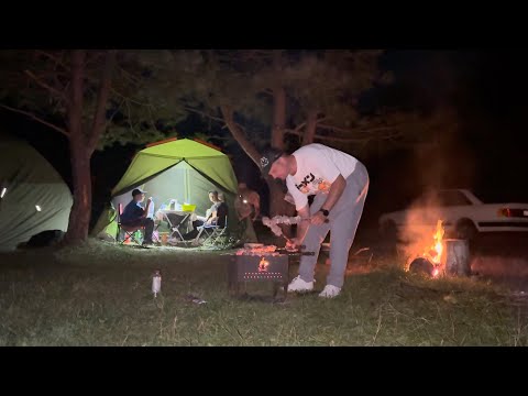 Видео: РАЗБИЛИ ЛАГЕРЬ, БРАТ С ДЕВУШКОЙ ПРИЕХАЛ В ГОСТИ, УГОЩАЕМ СОВЕТСКИМ ШАШЛЫКОМ, ЛОВИМ РЫБУ