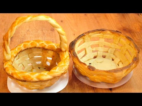 Видео: Плетёная пасхальная корзинка из теста / Yeast dough Easter basket recipe ♡ English subtitles