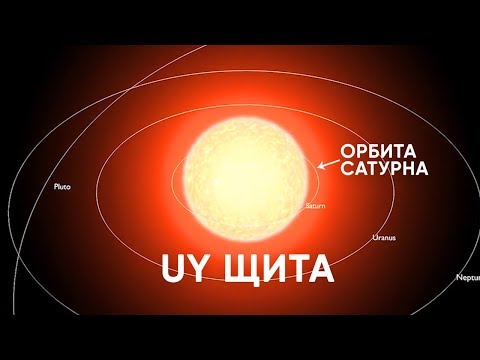 Видео: UY ЩИТА, В 5 МЛРД РАЗ ПРЕВОСХОДЯЩАЯ СОЛНЦЕ ПО ОБЪЕМУ