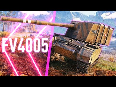 Видео: FV4005 Аппарат для особо буйных | Tanks Blitz