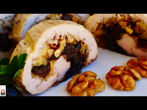 Видео: КУРИНЫЙ РУЛЕТ с Орехами и Черносливом