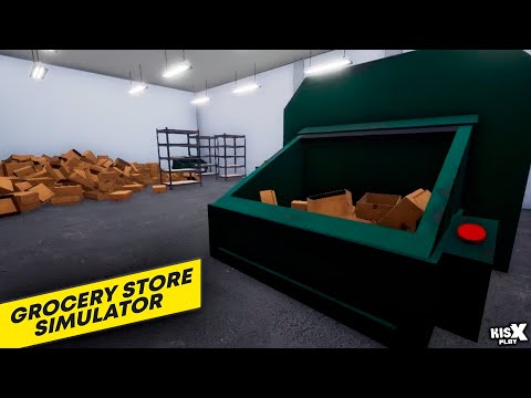 Видео: Пресс компактор для коробок - Grocery Store Simulator прохождение #9