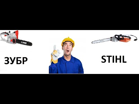 Видео: Электропилы STIHL и ЗУБР - обзор.