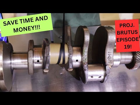 Видео: Полируем коленвал наждачной бумагой и шнурком! Проект «Брут», эпизод 19