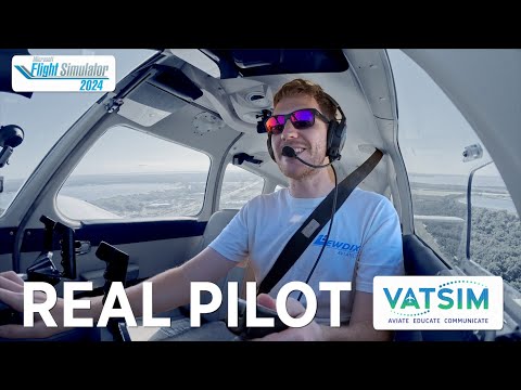Видео: НАСТОЯЩИЙ ПИЛОТ пробует VATSIM | #msfs2024 #aviation