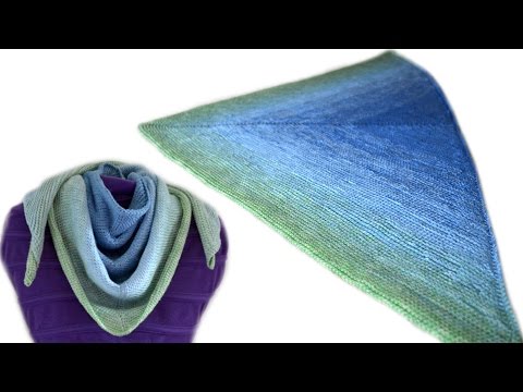 Видео: Шаль. Тунисский узор крючком. Woolpedia®