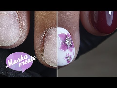 Видео: АППАРАТНЫЙ маникюр + ФОРМУЛА простых цветов на ногтях :) Простой рисунок гель лаком