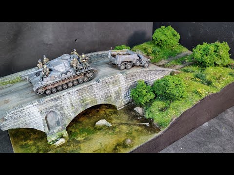 Видео: ДИОРАМА С  МОСТОМ | Diorama BRIDGE