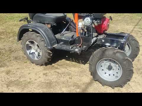 Видео: Ходовые испытания после переделки рамы и рулевого управления