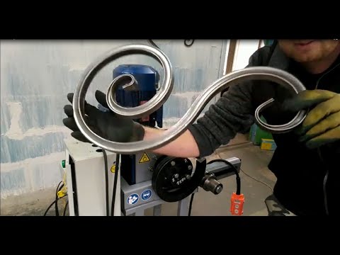 Видео: Навивка вензеля станок для ковки НТМ 011