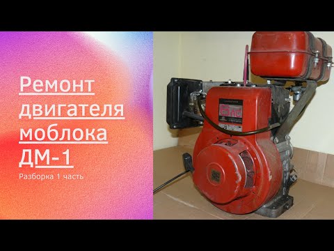 Видео: Ремонт мотоблока. Разборка двигателя ДМ-1. 1 часть. Ока