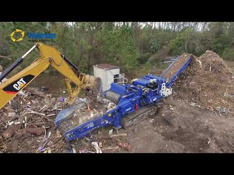 Видео: Измельчитель для строительного мусора Peterson 4710D R+C&D