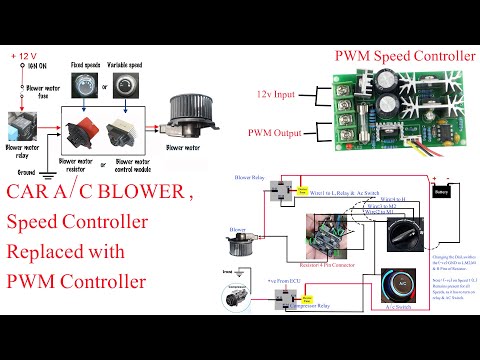 Видео: Управление скоростью вентилятора кондиционера автомобиля с помощью ШИМ-модуля