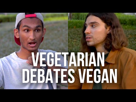 Видео: Вегетарианец дает отпор веганам