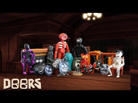 Видео: Обзор Фигурок Doors ROBLOX Из Пластилина