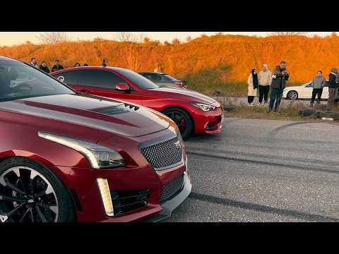 Видео: ЛЮТЫЙ ЯПОНЕЦ Infiniti Q60 stage3 700HP vs СТЕРОИДНЫЙ Cadillac CTS V 730HP