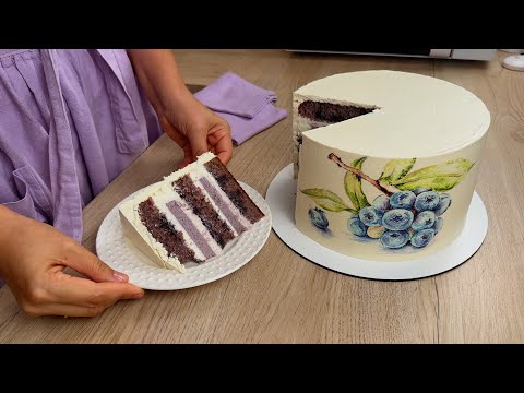 Видео: Про ЭТОТ ТОРТ🎂 услышала по РАДИО🤷🏻‍♀️/ "ЧЕРНИЧНОЕ МОЛОКО"🫐/ Я-ТОРТодел ❤️