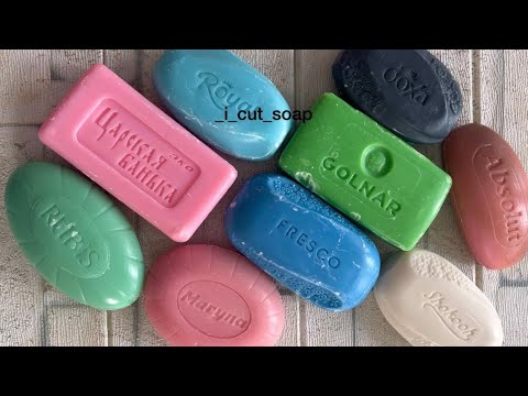 Видео: ASMR cutting soap/soap carving/relax video/ резка сухого мыла