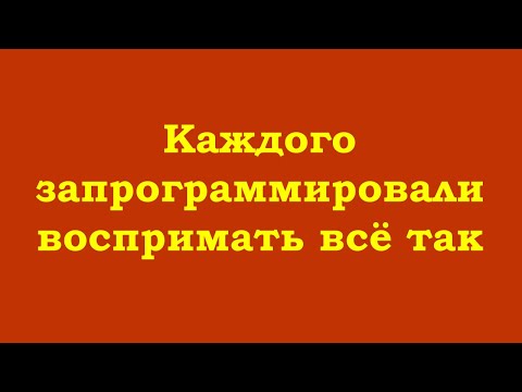 Видео: Всех нас запрограммировали. Распрограммируйте себя до изначального чистого состояния
