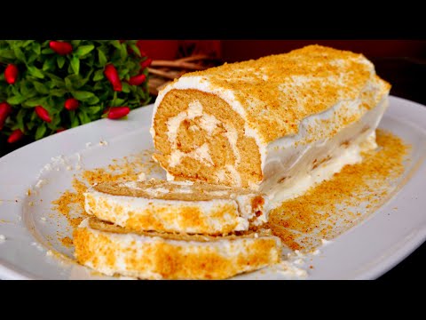 Видео: Рулет "Медовик" за за 30 МИНУТ (Простой и очень Вкусный)