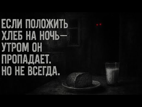 Видео: Если положить хлеб на ночь, утром он пропадает. Страшные. Мистические. Творческие истории. Хоррор