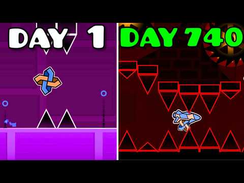 Видео: ДЕНЬ 1 против ДНЯ 740 (геометрический тир)