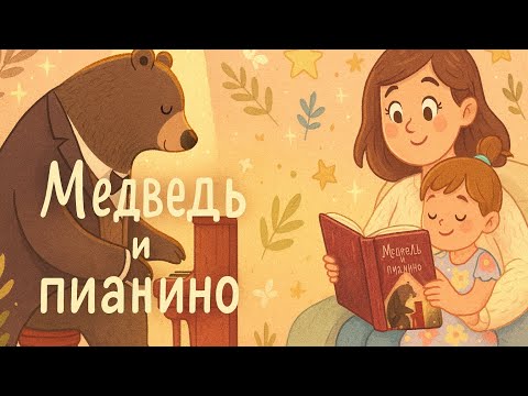 Видео: «Медведь и пианино🎹»-Девид Литчфилд, читаем сказку вслух🌙