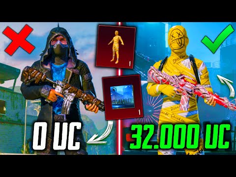 Видео: ПРОКАЧАЛ АККАУНТ на 32000 UC и ВЫБИЛ ЖЁЛТУЮ МУМИЮ В PUBG MOBILE! ПРОКАЧКА АККАУНТА В ПУБГ МОБАЙЛ!