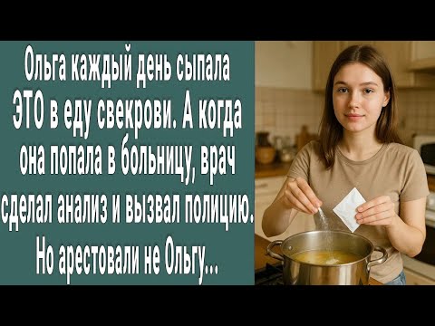 Видео: Ольга всегда сыпала ЭТО свекрови в еду. Врач сделал анализ и вызвал полицию  Но арестовали НЕ ЕЁ...