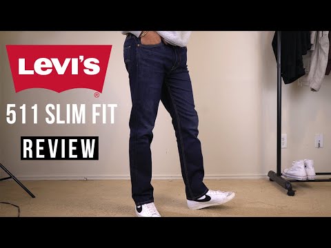 Видео: Обзор мужских джинсов Levi's 511 из темного денима