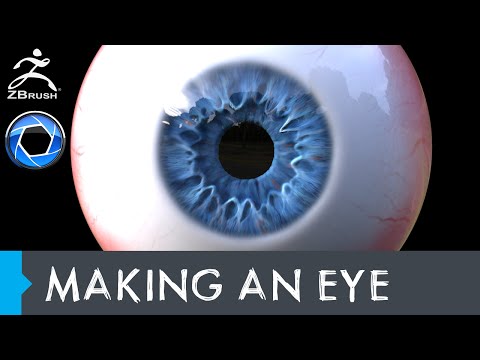 Видео: Создание глаза в Zbrush и рендеринг