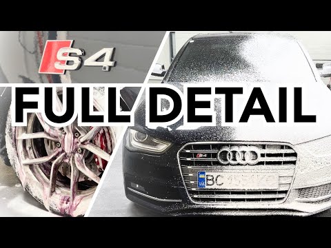 Видео: Audi S4. Полірування + Кераміка (Повний зовнішній Детейлінг) ASMR