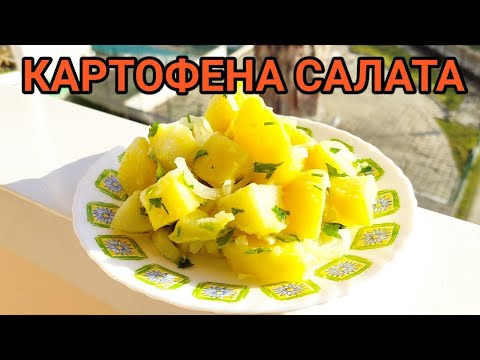 Видео: КАРТОФЕНА САЛАТА! УНИВЕРСАЛНА ГАРНИТУРА ЗА ПЪРЖЕНА РИБА, ПЕЧЕНО ПИЛЕ, СКАРА И ДРУГИ ВИДОВЕ МЕСА!!!