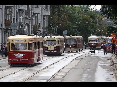 Видео: Парад трамваев в Москве (19.04.2025)