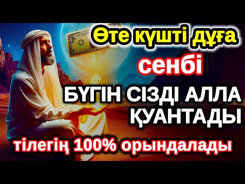 Видео: сенбі байлыққа жол ашатын дұға, Бүгін сізді Алла қуантады, дұға қосулы болсын, нәтижесін көресіз