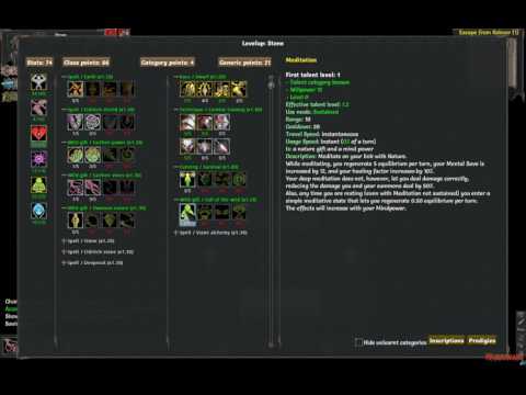 Видео: Tales of Maj'Eyal Обзор класса Stone warden