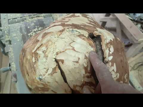 Видео: Чаша из сувеля кедра, вторая часть.