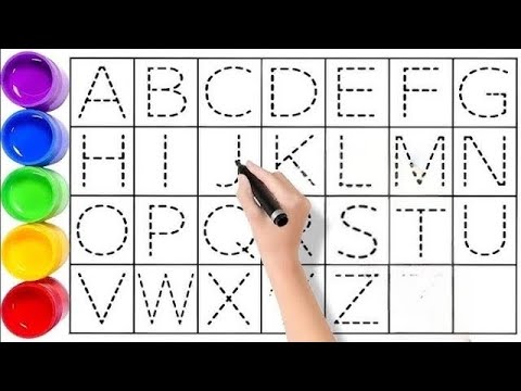 Видео: Как рисовать и раскрашивать буквы алфавита от А до Я для начинающих / Рисование и раскрашивание ш...