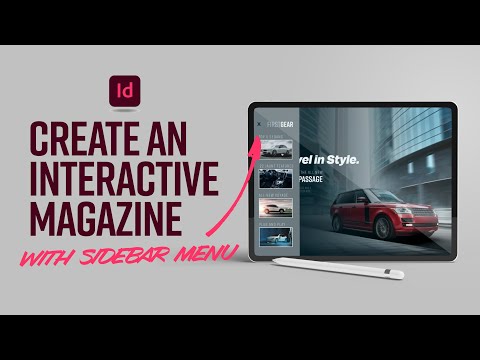 Видео: Создайте интерактивный журнал с боковым меню в Adobe InDesign