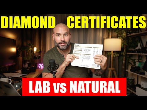 Видео: Важность сертификатов на бриллианты для лабораторных и натуральных бриллиантов. Узнайте о различи...