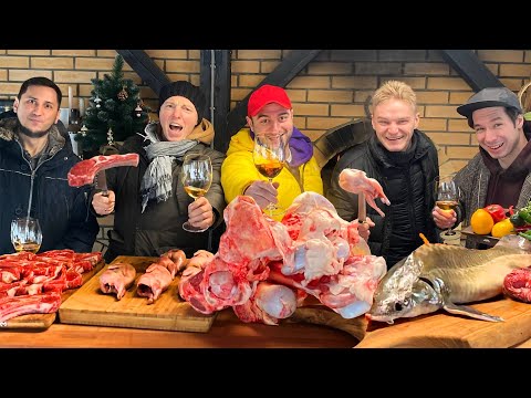 Видео: МЯСО в ПЕЧИ, ШАШЛЫК из КАЛМЫКИИ, УХА по-МОНАСТЫРСКИ.