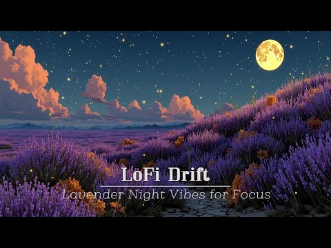 Видео: Лунное Lofi Hip Hop | Расслабляющие биты для учебы | Атмосфера лавандовой ночи для концентрации
