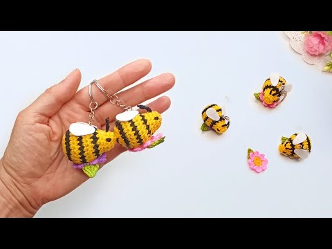 Видео: ЭТО ЛЕГКО 🔥Как вязать маленькую игрушку ПЧЕЛУ крючком🐝 Брелок амигуруми 🌸