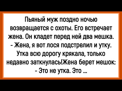 Видео: 🔥Как Пьяный Муж С Охоты Вернулся! Сборник Смешных Анекдотов!